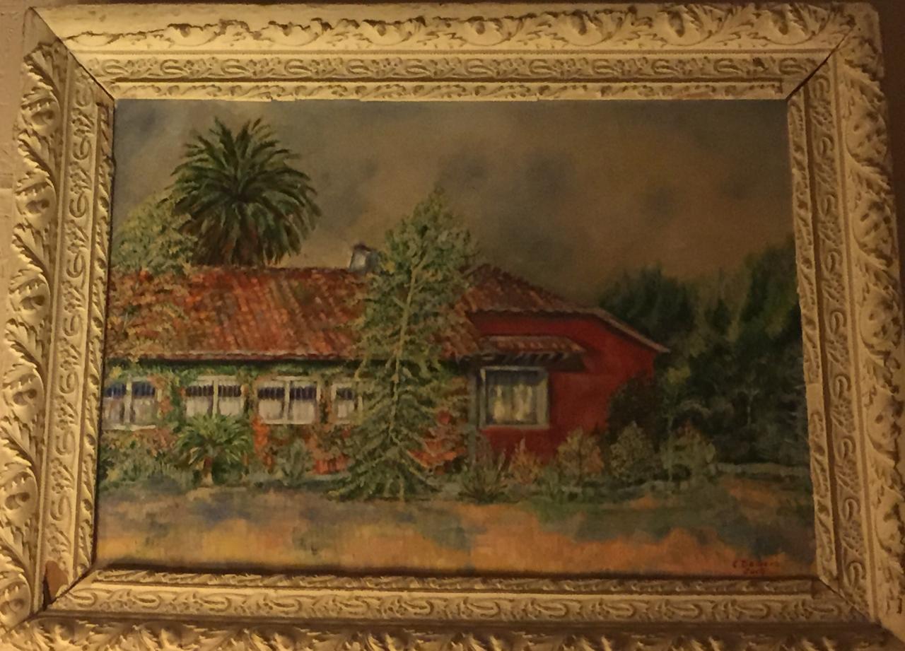 Casa de campo con jardín