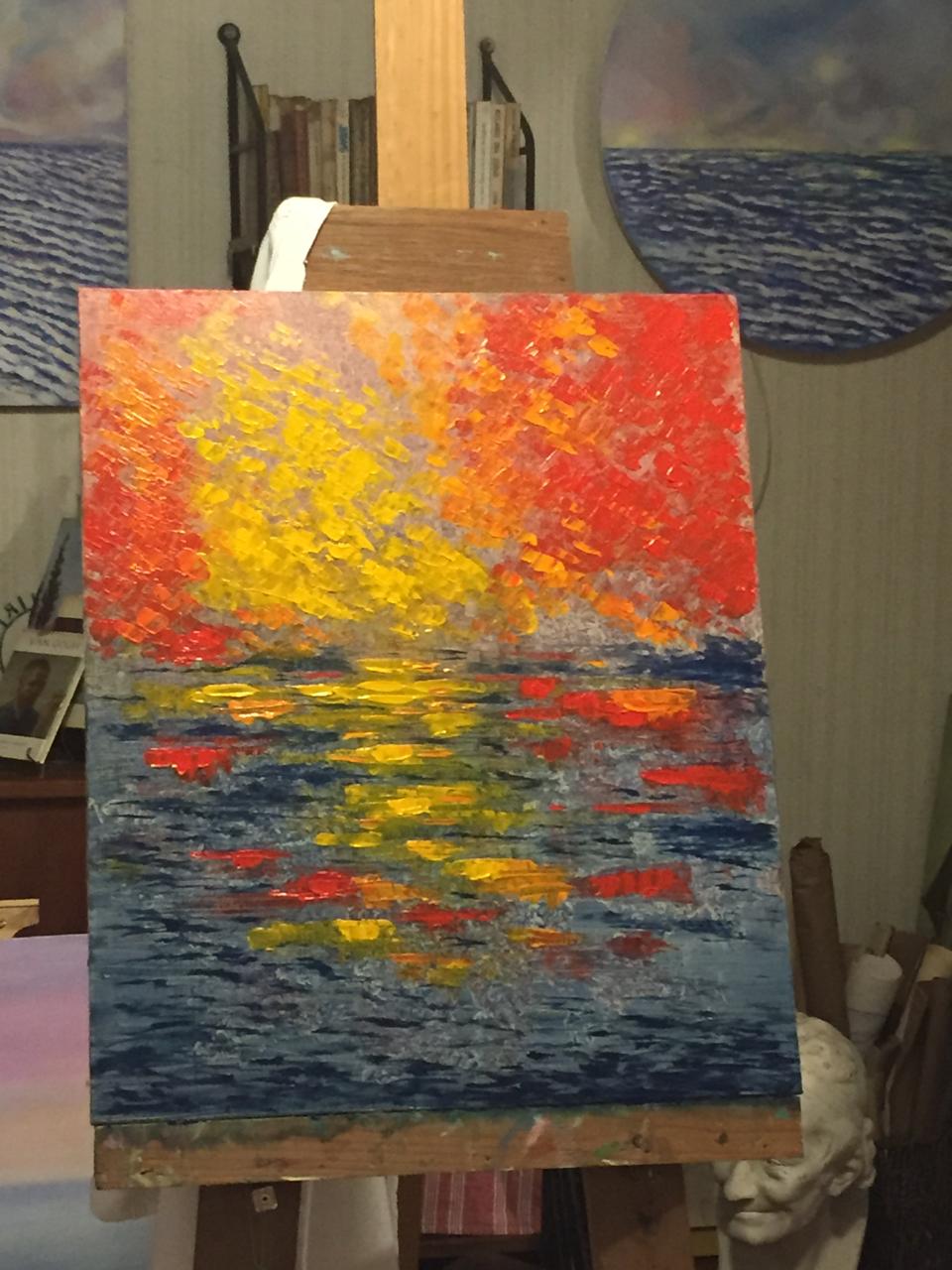 Casa roja con jardín